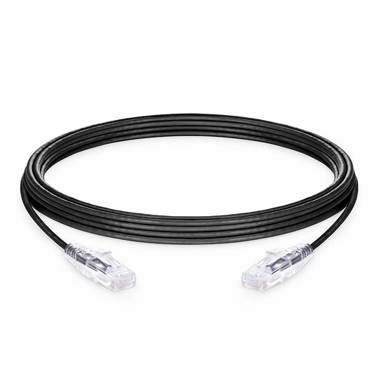 33ft Slim High-Flex Cat6a UTP Ethernet Patch Cable, Snagless Plug High Speed Network Cord for Office & Home Networking