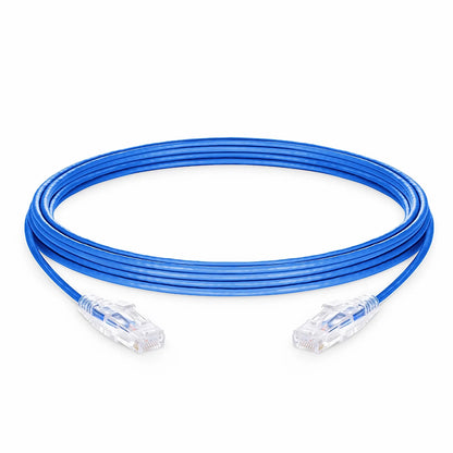 33ft Slim High-Flex Cat6a UTP Ethernet Patch Cable, Snagless Plug High Speed Network Cord for Office & Home Networking