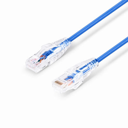 33ft Slim High-Flex Cat6a UTP Ethernet Patch Cable, Snagless Plug High Speed Network Cord for Office & Home Networking