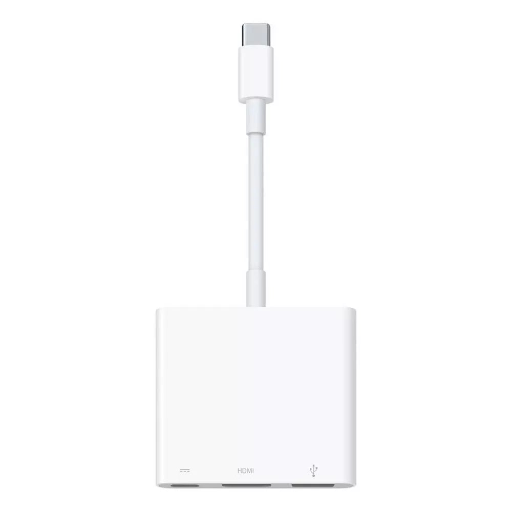 Three-Port Usb-C Multiport Digital Av Hub, Portable Video Output Docking Adapter With Hdmi, Usb-A And Power Delivery Ports